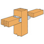 Simpson Strong Tie FB24Z  2x4 Fence Bracket 20 gauge Z-Max Finish Image 2