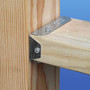 Simpson Strong Tie FB24Z  2x4 Fence Bracket 20 gauge Z-Max Finish Image 3