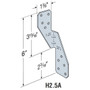 Simpson Strong Tie H2.5AZ  Hurricane Tie New Style Z-Max Finish Image 1