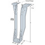 Simpson Strong Tie ITS2.56/11.88  2-1/2" x 11-7/8" I-Joist Top Flange Hanger w/Strong-Grip Seat Image 1