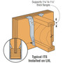 Simpson Strong Tie ITS2.56/11.88  2-1/2" x 11-7/8" I-Joist Top Flange Hanger w/Strong-Grip Seat Image 2
