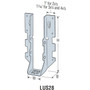 Simpson Strong Tie LUS28Z  2x8 Light Double Shear Joist Hanger Z-Max Finish Image 1
