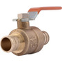 SharkBite 22462LFA  3/4" x 3/4" Barbed Brass Crimp or Clamp Ball Valve Image 0