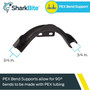 SharkBite 23051  3/4" PEX Bend Support with Bracket - Plastic Image 1