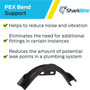 SharkBite 23051  3/4" PEX Bend Support with Bracket - Plastic Image 3