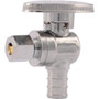 SharkBite 23056LF  1/2" Barb x 1/4" OD Compression Brass Quarter-Turn Angle Stop Valve Image 0