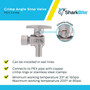 SharkBite 23056LF  1/2" Barb x 1/4" OD Compression Brass Quarter-Turn Angle Stop Valve Image 3