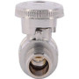 SharkBite 23057LF  1/2" Barb x 3/8" OD Compression Brass Quarter-Turn Straight Stop Valve Image 1