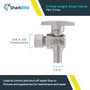 SharkBite 23058LF  1/2" Barb x 3/8" OD Compression Brass Quarter-Turn Angle Stop Valve Image 1