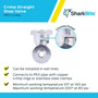 SharkBite 23062LF  1/2" x 3/8" Barbed Brass Multi-Turn Straight Stop Valve Image 3