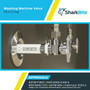SharkBite 23064LF  1/2" Barb x 3/4" MHT Brass  Quarter-Turn Angle Stop Valve Image 4