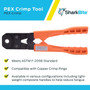 SharkBite 23100  3/8" to 1" PEX Crimp Ring Multi-Head Tool Kit Image 3