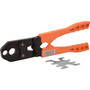 SharkBite 23251 1/2" and 3/4" PEX Crimp Tool with Orange Handles Image 0
