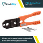 SharkBite 23251 1/2" and 3/4" PEX Crimp Tool with Orange Handles Image 1