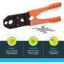SharkBite 23251 1/2" and 3/4" PEX Crimp Tool with Orange Handles Image 2