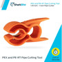 SharkBite 23369A  Radial Pipe Cutter 1/2" to 1" PEX and PE-RT Pipe - Orange Image 1