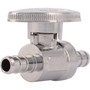 SharkBite 23382LF  3/8" x 3/8" Barbed Brass Quarter-Turn Straight Stop Valve Image 0