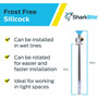SharkBite 24636LF  1/2" Push-to-Connect x 3/4" MHT x 12" Length Frost-Free Sillcock Image 3