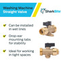 SharkBite 25559LF  1/2" Push-to-Connect x 3/4" MHT Washing Machine Straight Valve Image 5