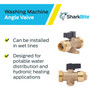 SharkBite 25560LF  1/2" Push-to-Connect x 3/4" MHT Washing Machine Angle Valve Image 3