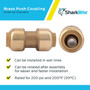 SharkBite U006LFA  3/8" (1/2" OD) x 3/8" (1/2" OD) Brass Push-to-Connect Repair Coupler Image 3