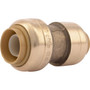 SharkBite U009LFA  3/8" (1/2" OD) x 1/2" Brass Push-to-Connect Reducing Coupler Image 0