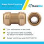 SharkBite U020LFA  1" x 1" Brass Push-to-Connect Repair Coupler Image 3