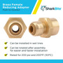 SharkBite U066LFA  1/4" Push-to-Connect x 1/2" FNPT Brass Reducing Adapter Image 3