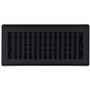 Sierra Grates CTP412-BLK  4" x 12" Cast Iron Black Contemporary Floor Register Image 1