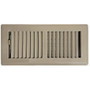 Sierra Grates TWF410-BRN  4" x 10" Steel 2 Way Louvered Design Floor Register Desert Brown Image 0