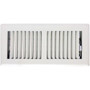 Sierra Grates TWF412-WHT  4" x 12" Steel 2 Way Louvered Design Floor Register Glacier White Image 0