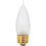 Satco S3767  25 Watt Turn Tip Medium Base Frosted Decorative Light Bulbs - 2 per Card Image 0