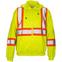 SAS Safety 690-1411  Sweatshirt Hooded Reflect Cls 2 Yellow 2Xl Image 0