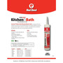 Red Devil 0405  Kitchen & Bath Siliconized Acrylic Caulk 5.5 FL. OZ. Squeeze Tube White Image 1