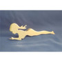 American Chrome 22540  5" Chrome Standing Lady Cutout Mud Flap Weight Facing Left Image 1