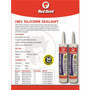Red Devil 0816  100% Silicone Sealant 9.8 FL. OZ.Cartridge White Image 2