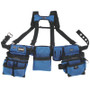 Bucket Boss 55185-RB  3 Bag Tool Belt Framer Rig  Royal Blue Image 0