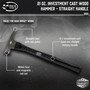 Dead On DO21  21-oz Milled Face Hammer with 18" Straight Hickory Handle Image 1