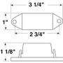 Peterson V107WR  Clearance Light/Side Marker Light   Red Image 1
