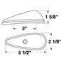 Peterson V118A  Ford Cab Marker Light   Amber Image 1
