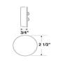 Peterson V142A  2 1/2" Clearance & Side Marker Light Sealed Amber Image 1