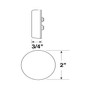 Peterson V146A  2" Clearance & Side Marker Light Sealed Amber Image 1