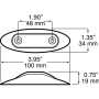 Peterson V168XR  LED Clearance Light Kit   Red Image 1