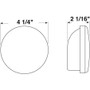 Peterson V426R  Stop/Tail & Turn Light   Round   Red Image 1