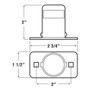 Peterson V435  License Plate Light   Chrome Image 1