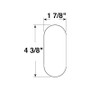 Peterson V480A  Reflector   Oblong Quick Mount   Amber   2 per pack. Image 1