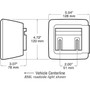 Peterson V840L LED Stop/Tail/Turn Trailer Light Red W/License Bracket Image 1