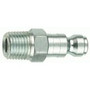 Tru-Flate 12-125  1/4" Tru-Flate Design ("T" Style) Air Line Quick Disconnect Coupler Plug with 1/4" NPT Male Thread Image 0