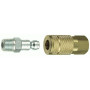 Tru-Flate 13-101  1/4" Tru-Flate Design ("T" Style) Air Line Quick Disconnect Coupler & Plug Set Image 0