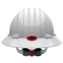 JSP 280-EV6161-10  Evolution Deluxe - Full Brim Non Vented Hard Hat 6 Point Polyester Suspension With Wheel Ratchet Adjustment - White  Image 2